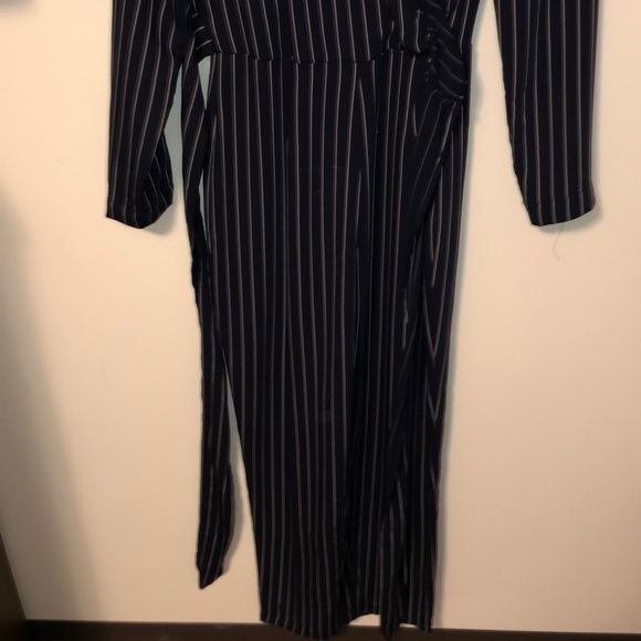 Dynamite Medium Pin Stripe Wrap Jumper - Picture 2 of 3